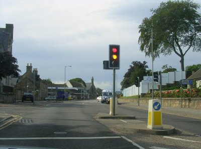 Red and Yellow Street Light.